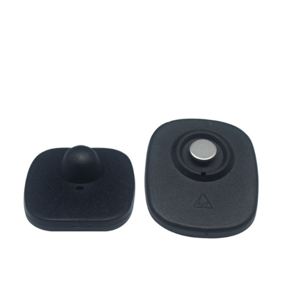 Mini HardTag RF 8,2 MHz 52mmx43mm con Pin 16mm Color Negro, Bulto 1000 unidades